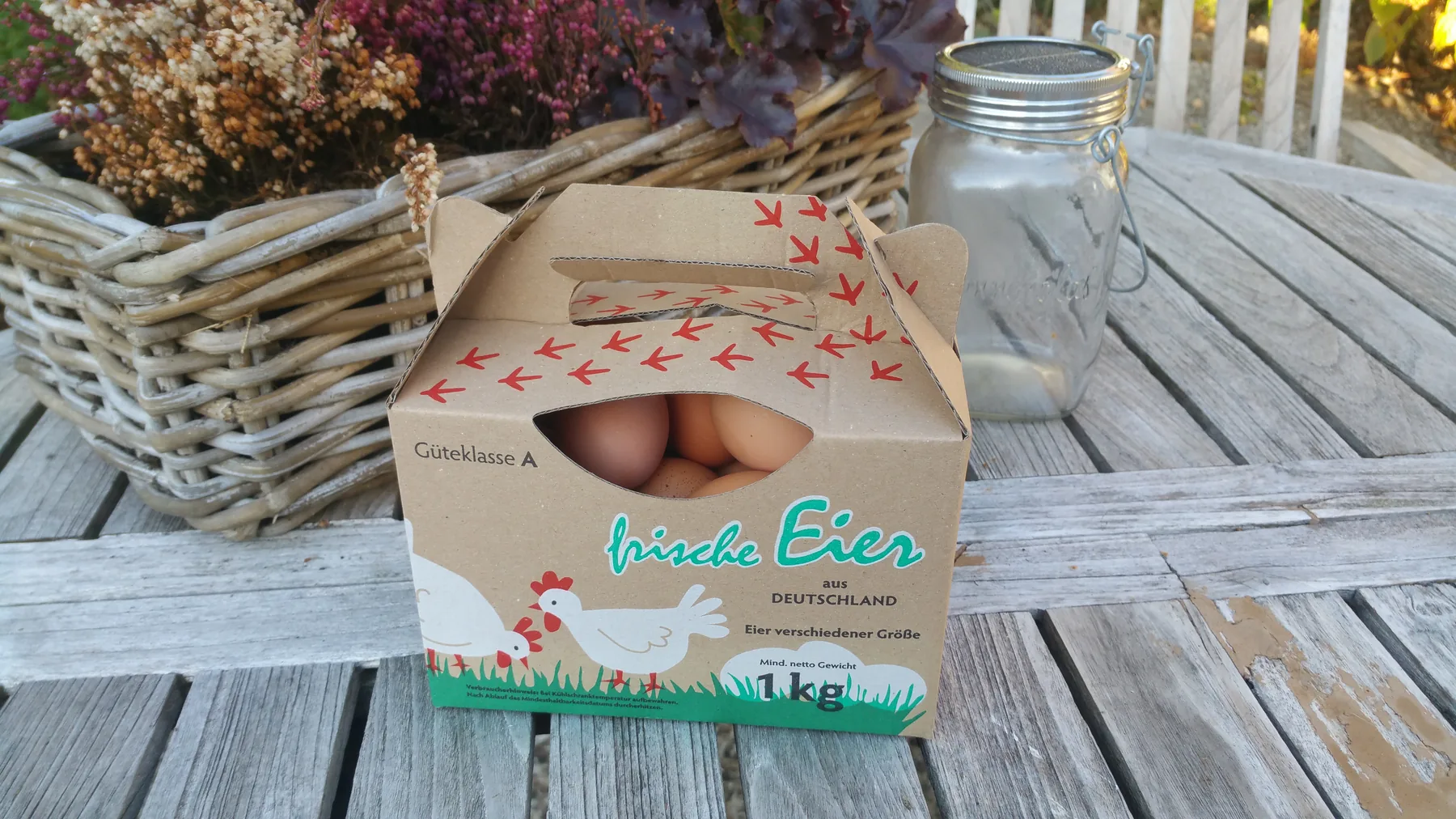 Eierkörbchen mit individuellem Aufdruck
